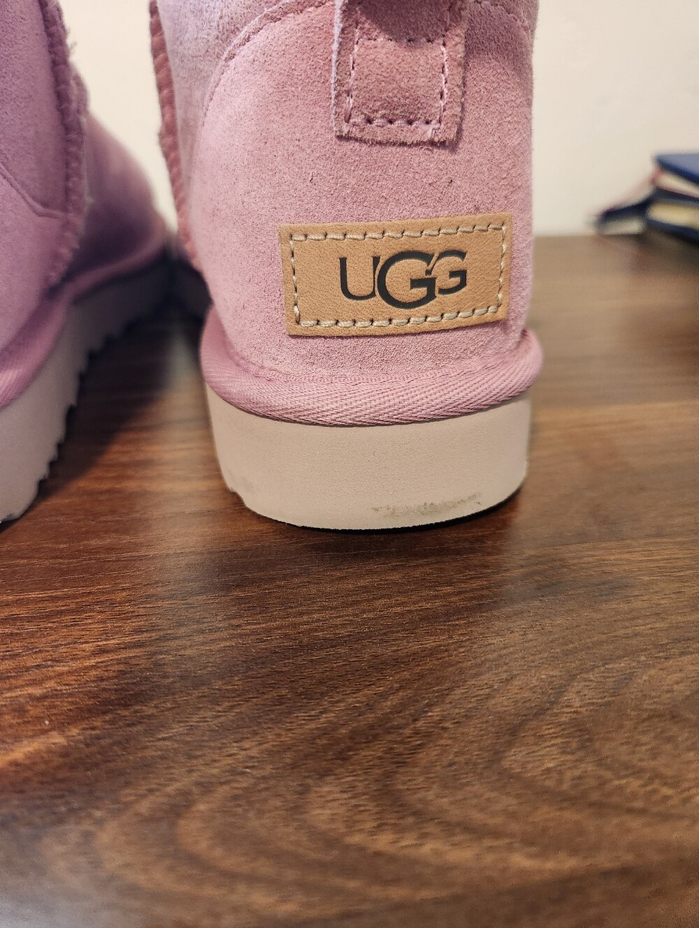 UGG Classic Ultra Mini Boots In Dusty Orchid Size 7 - Picture 6 of 14